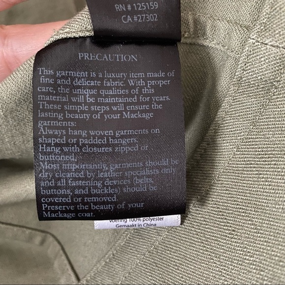 Authentic Mackage leather sleeve moto jackets - Picture 9 of 15